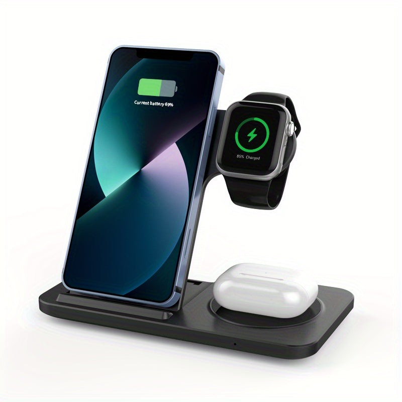 3-in-1 Fast Wireless Charger for iPhone & Apple Devices product photo | SeeMyMailsMarketplace