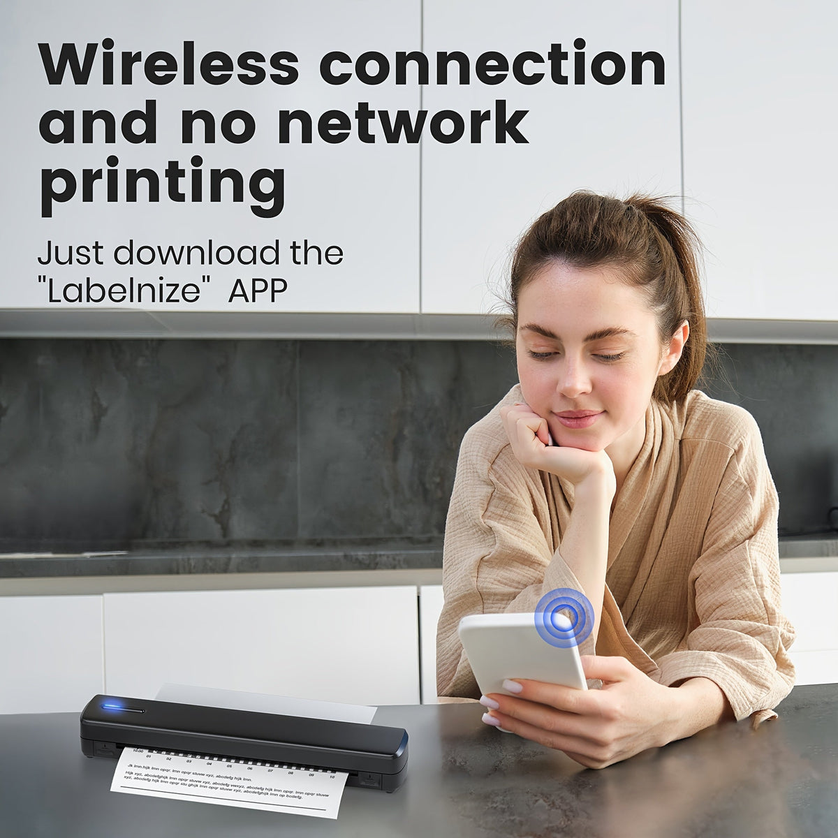 NNETM Portable Wireless Thermal Printer – Inkless Mobile Printer for A4 & Letter – product image 3 | SeeMyMails Marketplace