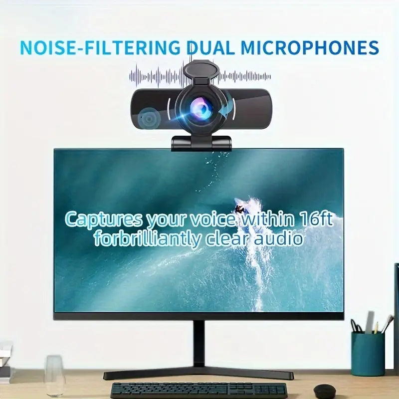 1080P HD Webcam with Microphone - Clear Video & Crystal Clear Audio | SeeMyMails Marketplace