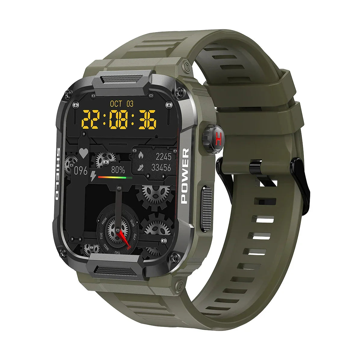 Men’s Smart Watch Waterproof Fitness Tracker (Green) | SeeMyMails Marketplace