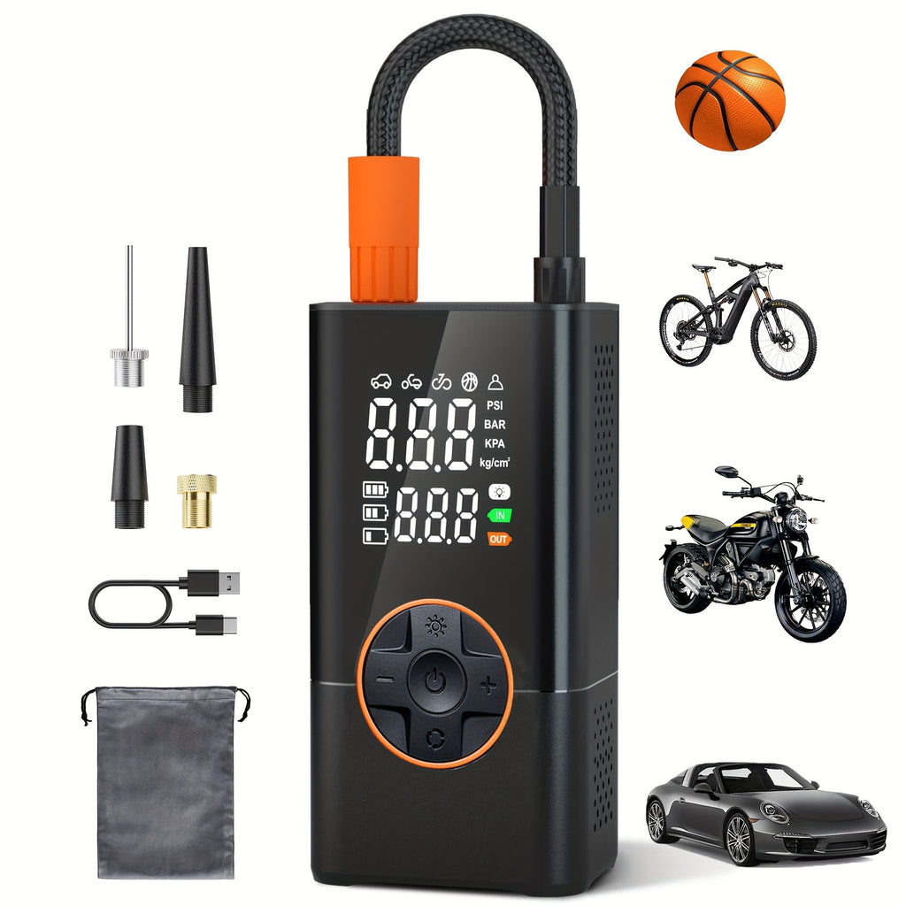 Portable Tire Inflator with Dual Screen | SeeMyMails Marketplace