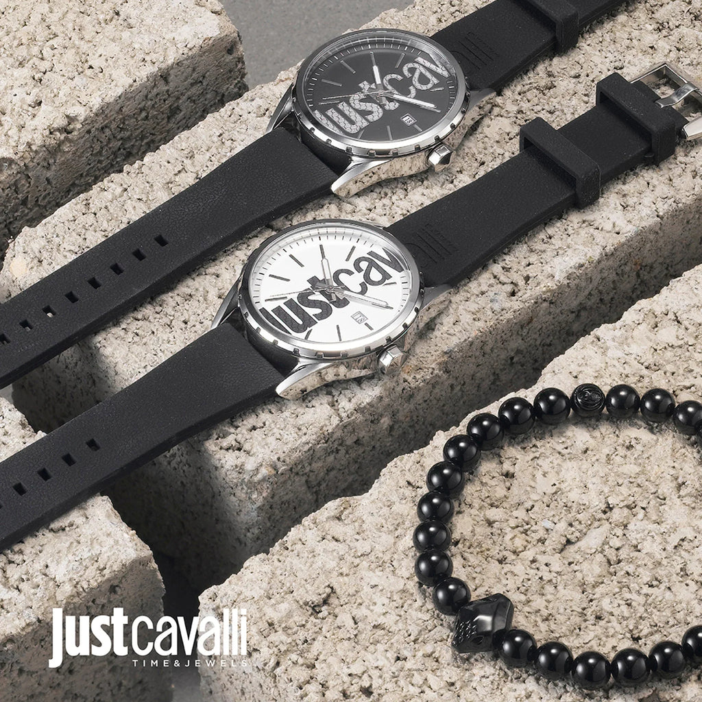 Just Cavalli Men's Silver Dial Watch, Black Silicone | Jc1g082p0015 – product image 4 | SeeMyMails Marketplace