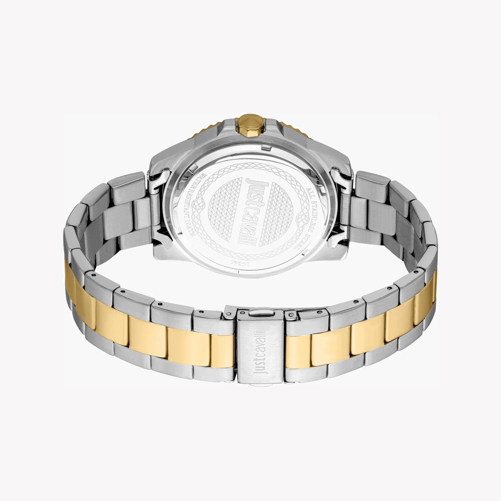 Just Cavalli Men's Two Tone Silver & Gold Watch, Blue Dial | Jc1g246m0275 – product image 3 | SeeMyMails Marketplace