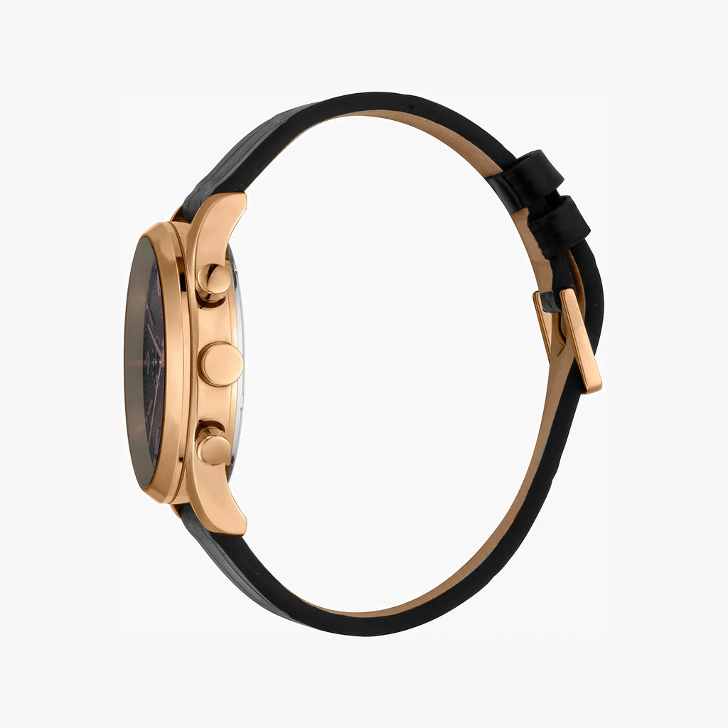 Esprit Men's Black Leather Watch, Black Dial | Es1g084m0025 – product image 2 | SeeMyMails Marketplace