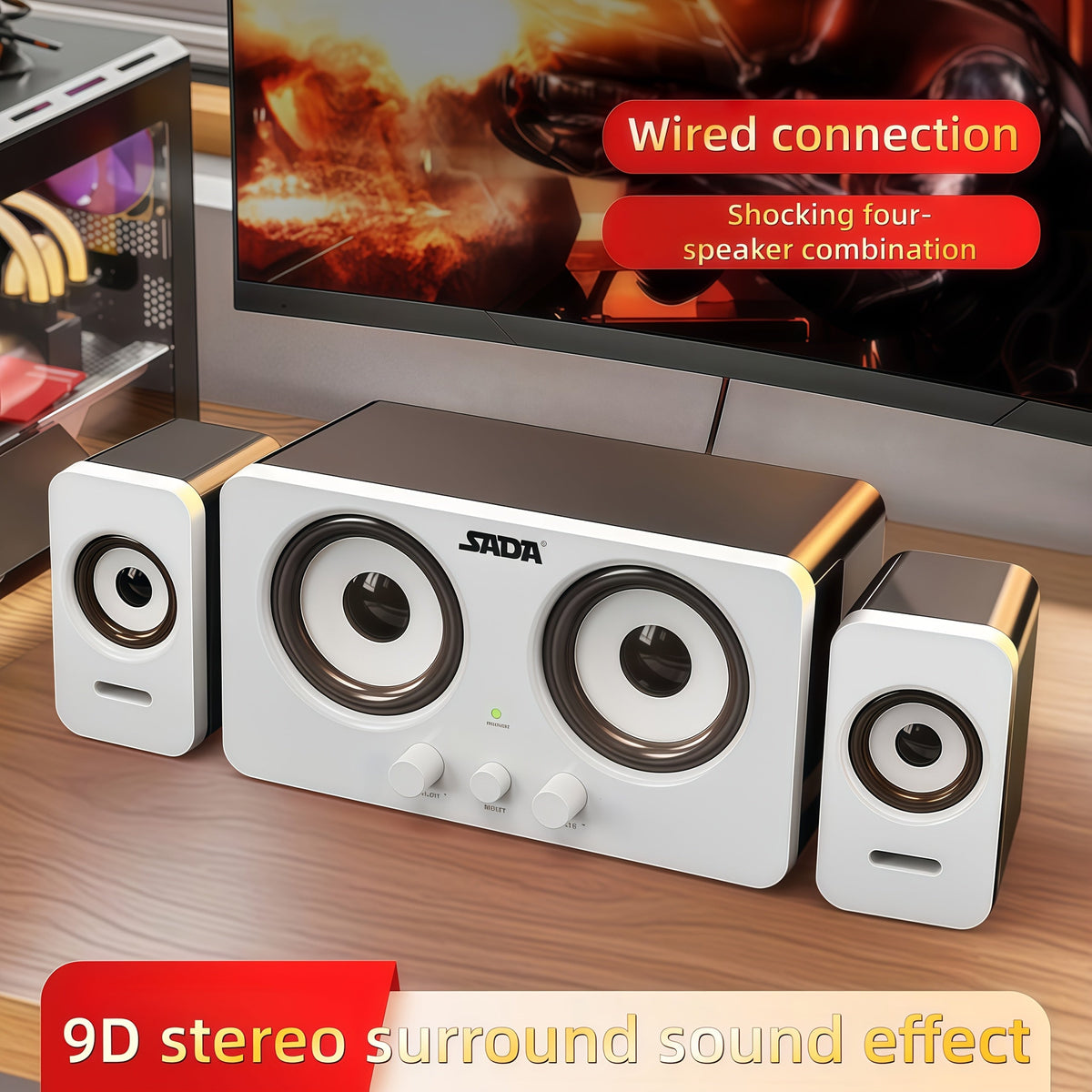 Desktop Stereo Surround Computer Speaker – product image 2 | SeeMyMails Marketplace