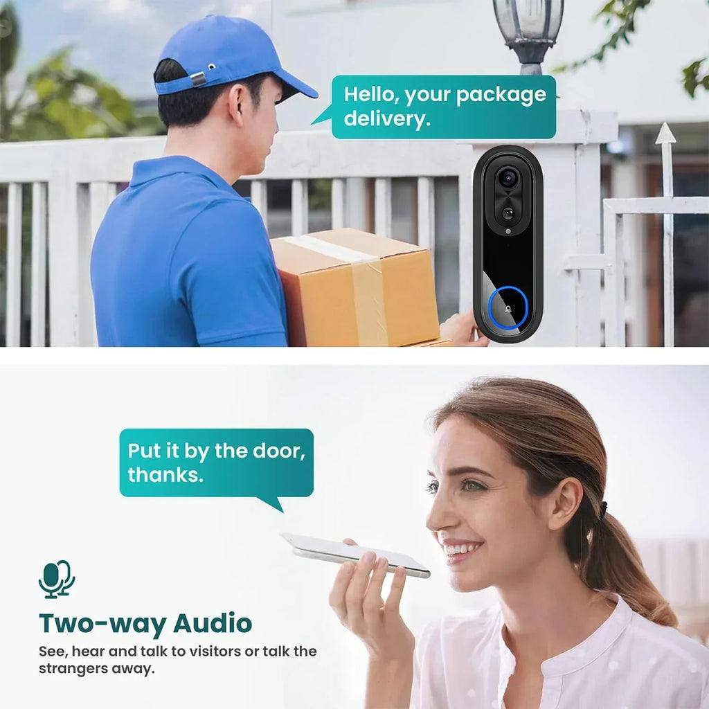 Wifi Video Doorbell Smart Camera (1080P) – product view 3 | SeeMyMails Marketplace