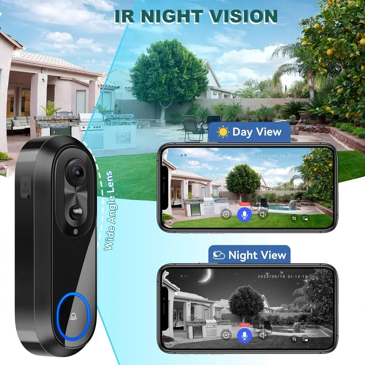 Wifi Video Doorbell Smart Camera (1080P) – product view 4 | SeeMyMails Marketplace