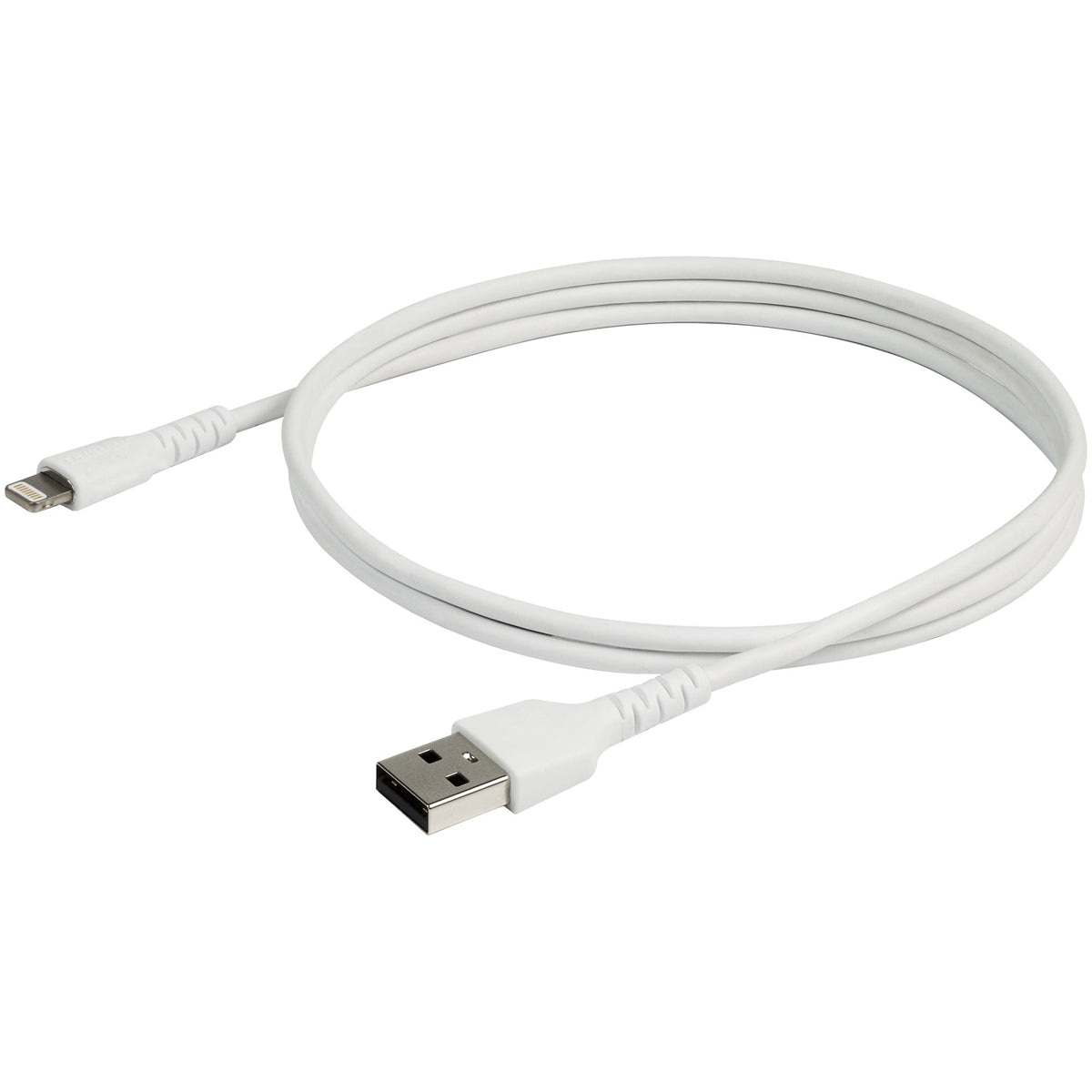 Star Tech 3 foot (1m) Durable White USB-A to Lightning Cable - Heavy Duty Rugged Aramid Fiber USB Ty | SeeMyMails Marketplace