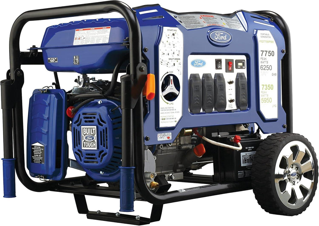 Ford 7750W Dual Fuel Inverter Generator with Electric Start – 120V/240V Portable Power Generator | SeeMyMails Marketplace