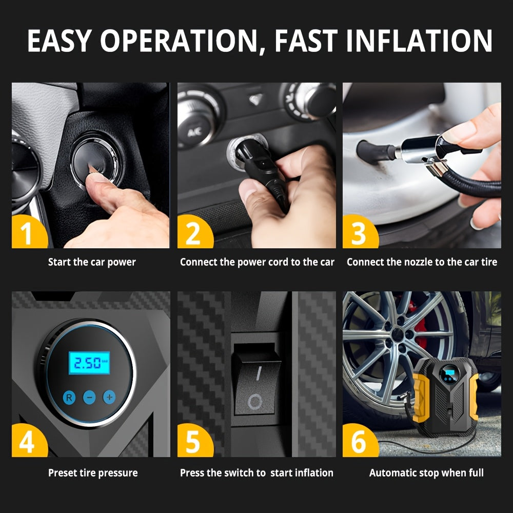 Air Compressor Pump Portable Digital Tire Inflator – product image 2 | SeeMyMails Marketplace