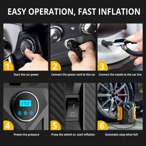 Air Compressor Pump Portable Digital Tire Inflator – product image 2 | SeeMyMails Marketplace
