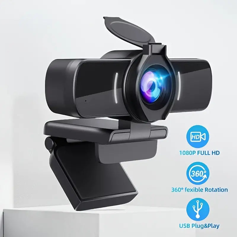 1080P HD Webcam with Microphone - Clear Video & Crystal Clear Audio – product view 5 | SeeMyMails Marketplace