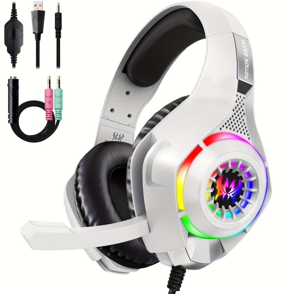 Gaming Headset with Mic & LED Lights – product view 4 | SeeMyMails Marketplace