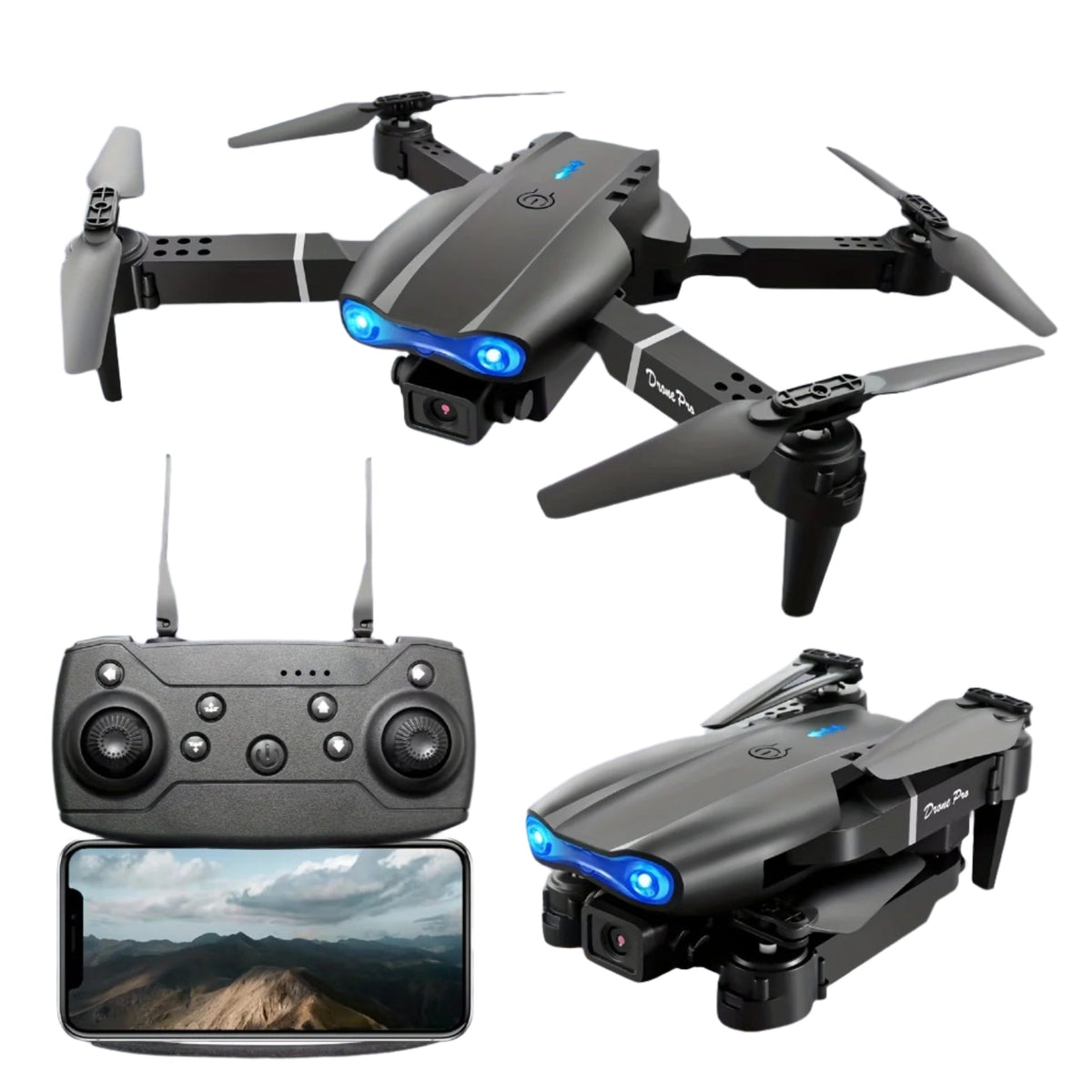 Dual Camera Foldable Quadcopter Drone – product view 3 | SeeMyMails Marketplace