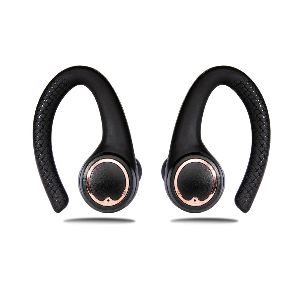 AIR Active 2.0 Matte Black Rose Gold Sport Earbuds (In Ear Wireless Headphones) | SeeMyMails Marketplace