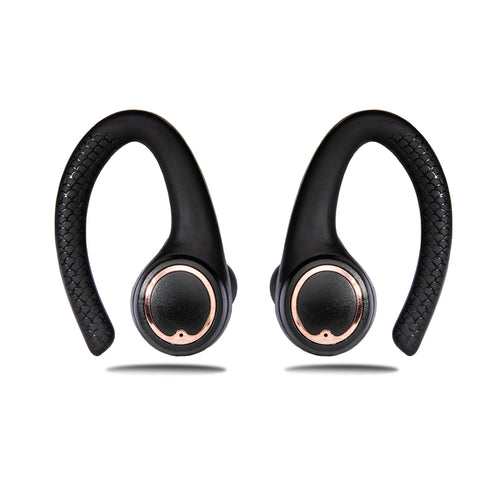 AIR Active 2.0 Matte Black Rose Gold Sport Earbuds (In Ear Wireless Headphones) | SeeMyMails Marketplace
