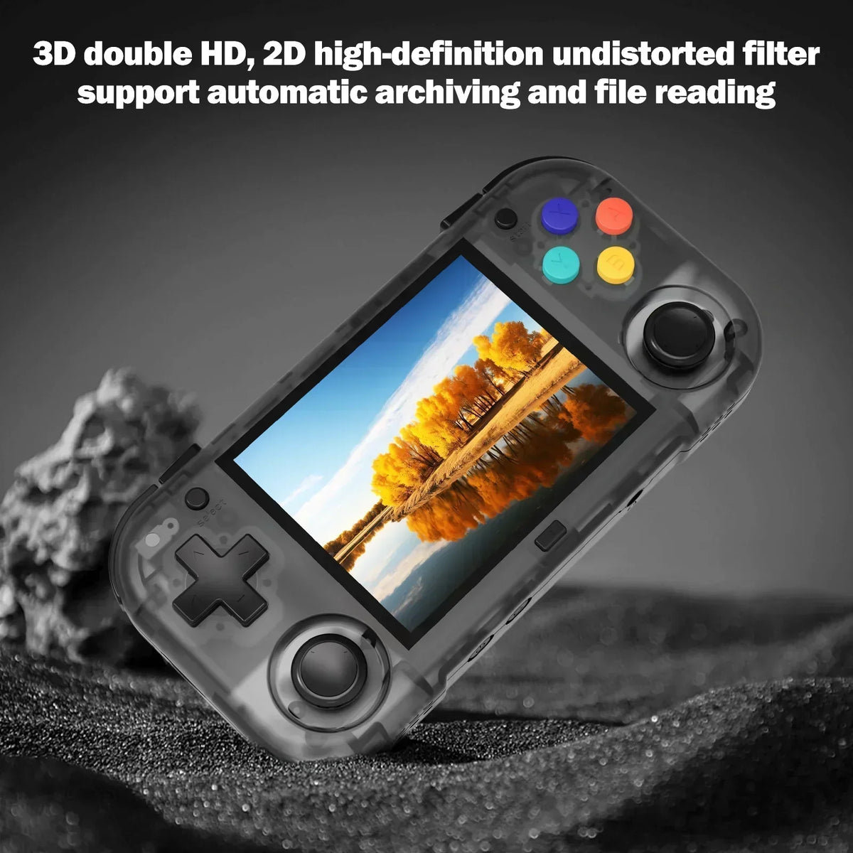 Handheld Retro Gaming Console With 2.8'' Ips Screen – Crystal Black – product view 2 | SeeMyMails Marketplace