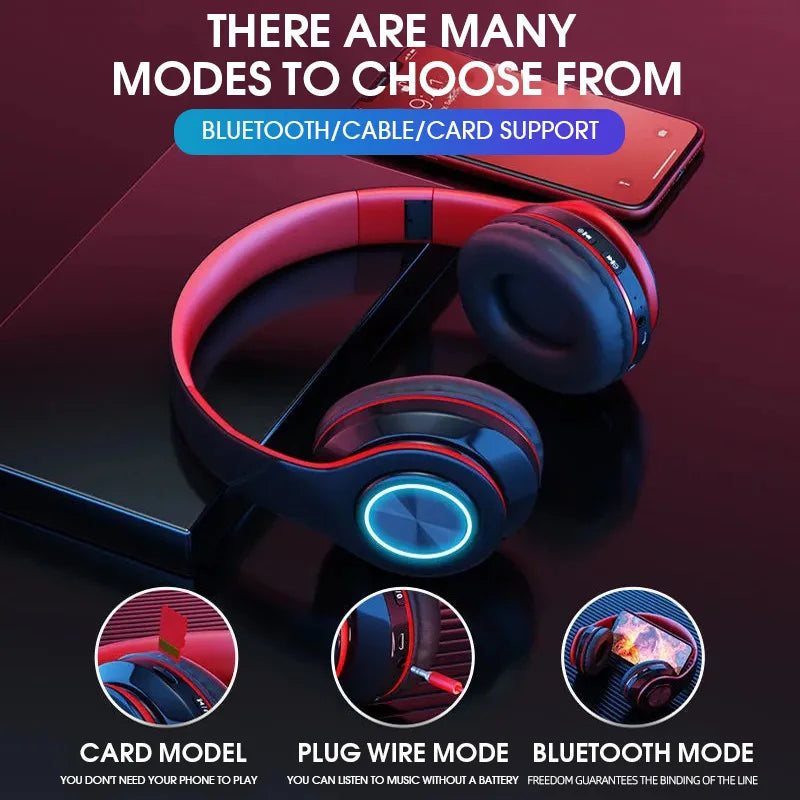 Wireless Bluetooth Headphone with Colorful Lights – product image 4 | SeeMyMails Marketplace