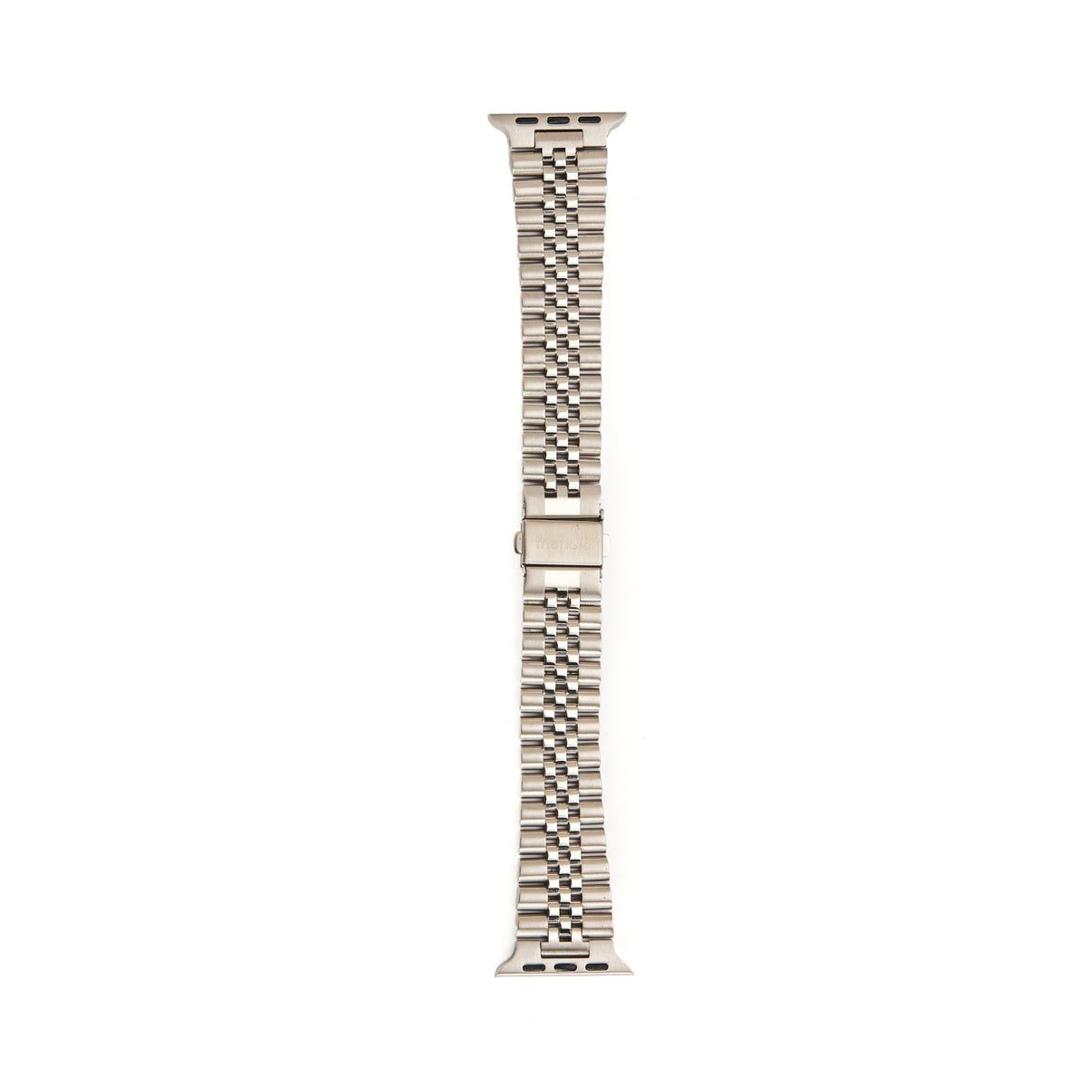 Stainless Steel Link Bracelet Band - The Perth in Silver Large - Compatible with Apple Watch Size 42 – product image 2 | SeeMyMails Marketplace