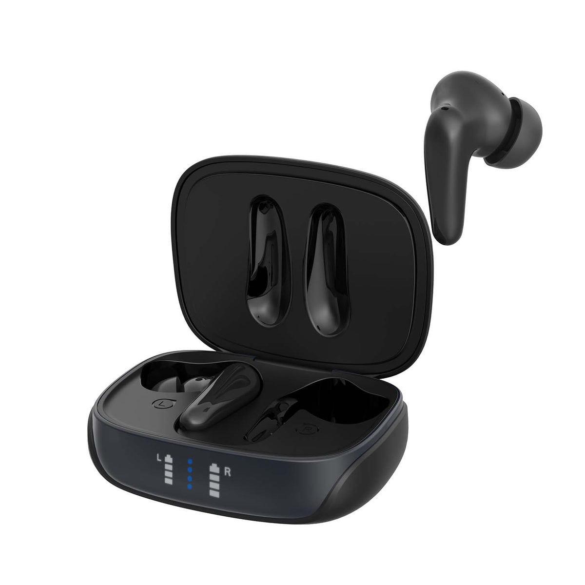 AIR Focus ANC Matte Black Active Noise Cancelling Earbuds (In Ear Wireless Headphones) – product image 3 | SeeMyMails Marketplace