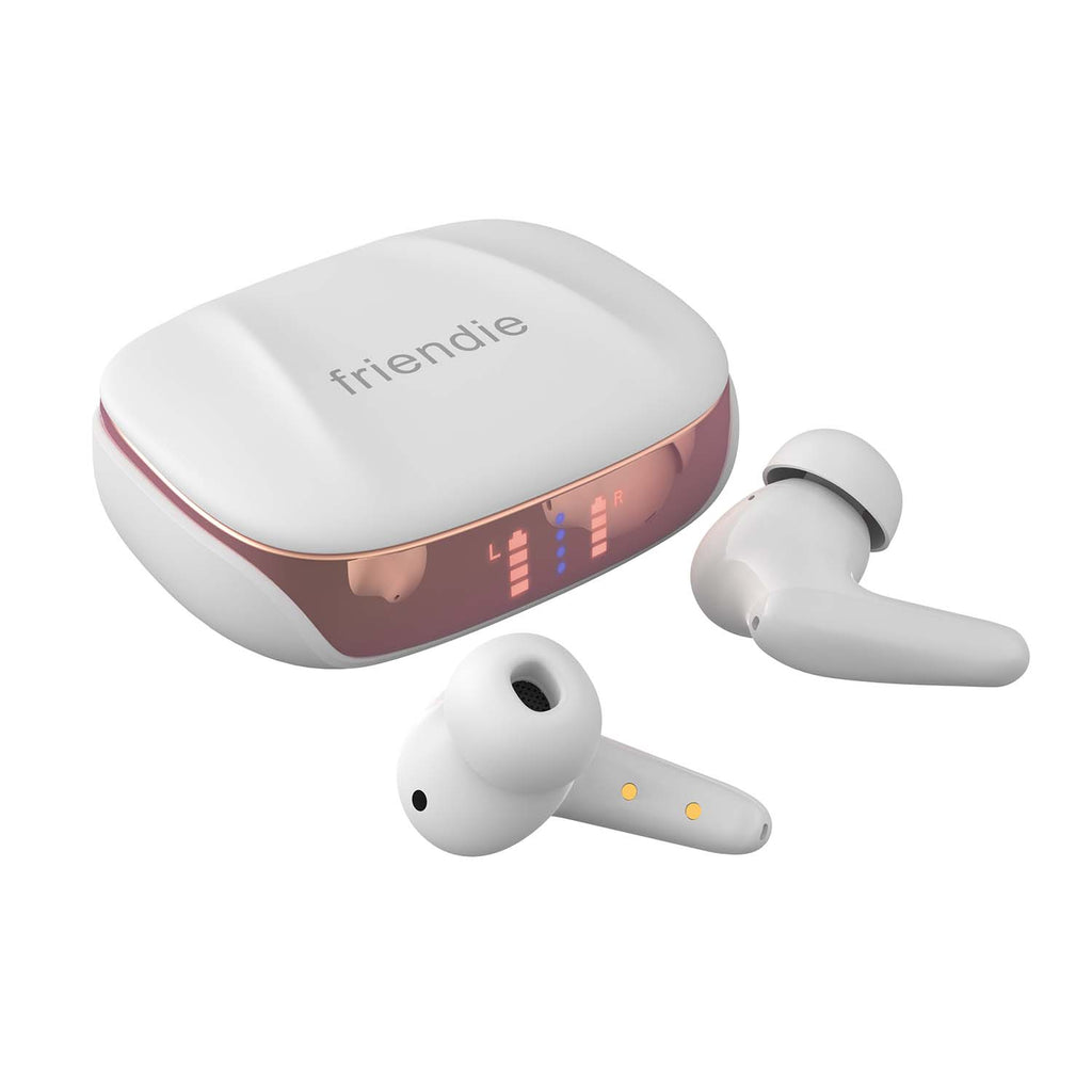 AIR Focus ANC Pearl White and Rose Gold Active Noise Cancelling Earbuds (In Ear Wireless Headphones) – product image 4 | SeeMyMails Marketplace