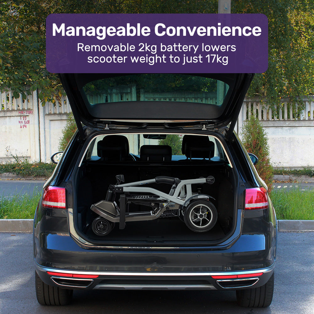 NNEMB PacerLite Mid-Sized Ultra-Lightweight Folding Electric Mobility Scooter for Elderly – product view 3 | SeeMyMails Marketplace
