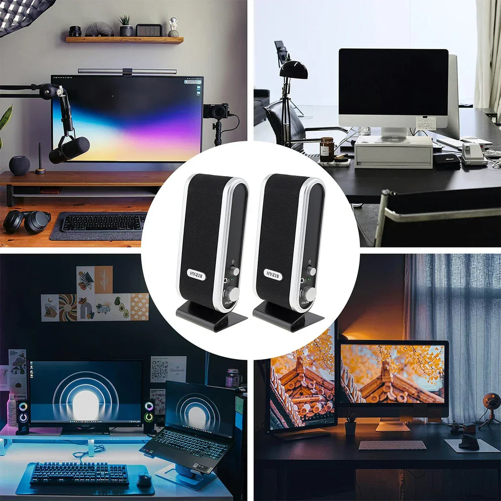 6W Usb Wired Stereo Speakers For Pc Laptop (White) – product image 5 | SeeMyMails Marketplace