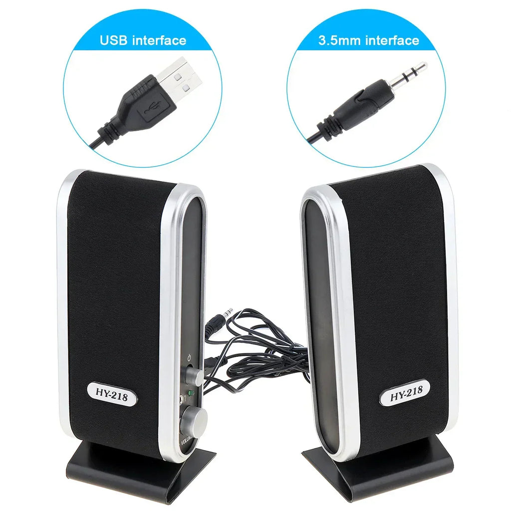 6W Usb Wired Stereo Speakers For Pc Laptop (White) – product image 2 | SeeMyMails Marketplace