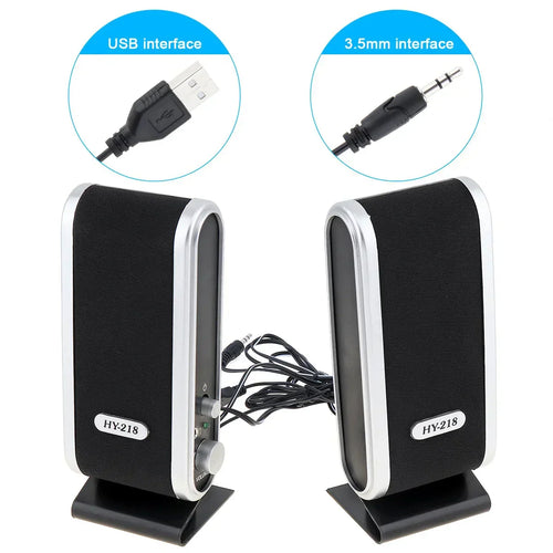 6W Usb Wired Stereo Speakers For Pc Laptop (White) – product image 2 | SeeMyMails Marketplace