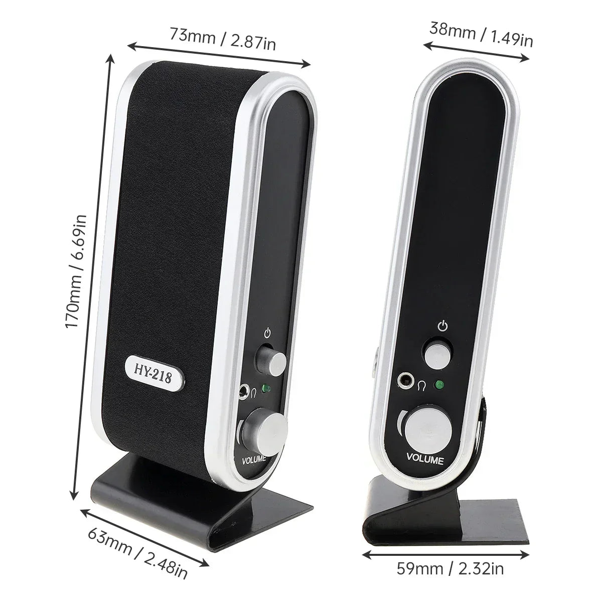 6W Usb Wired Stereo Speakers For Pc Laptop (White) – product image 4 | SeeMyMails Marketplace