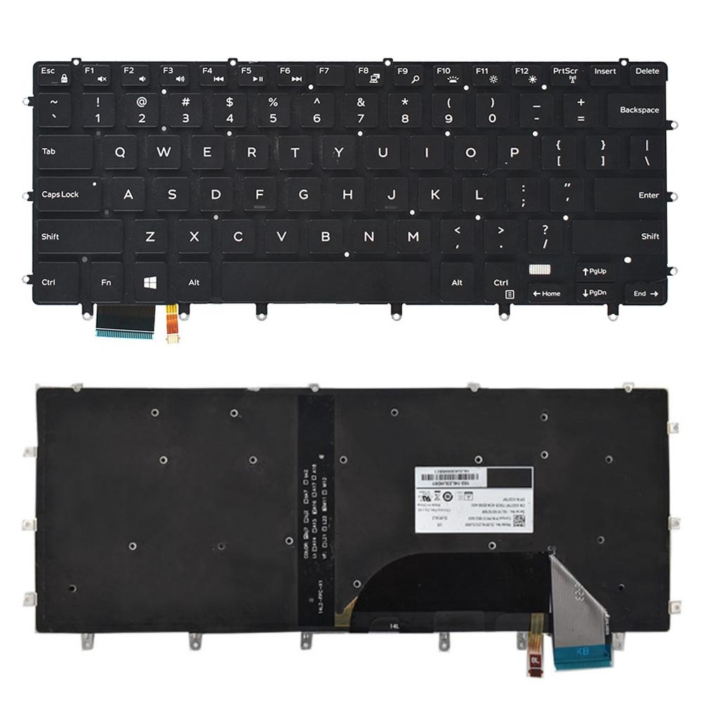 NNEIDS Backlit Us Keyboard For Dell Xps 15 9550 / 9560 - Black – product view 3 | SeeMyMails Marketplace