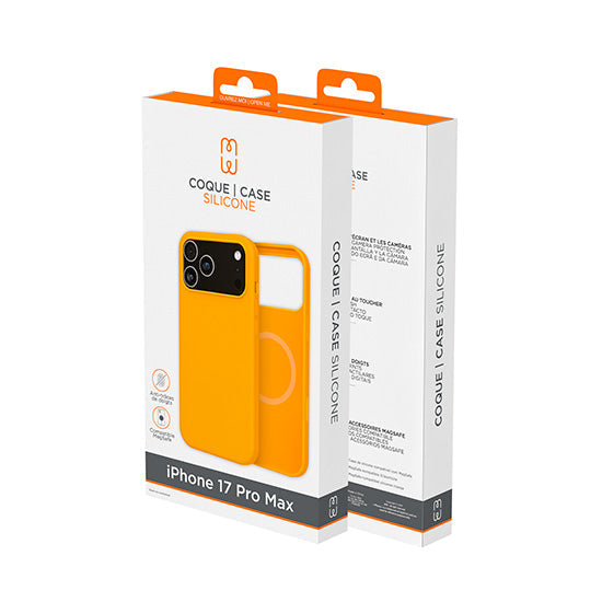 Coque silicone MagSafe iPhone 18 Pro Max  / 17 Pro Max Orange