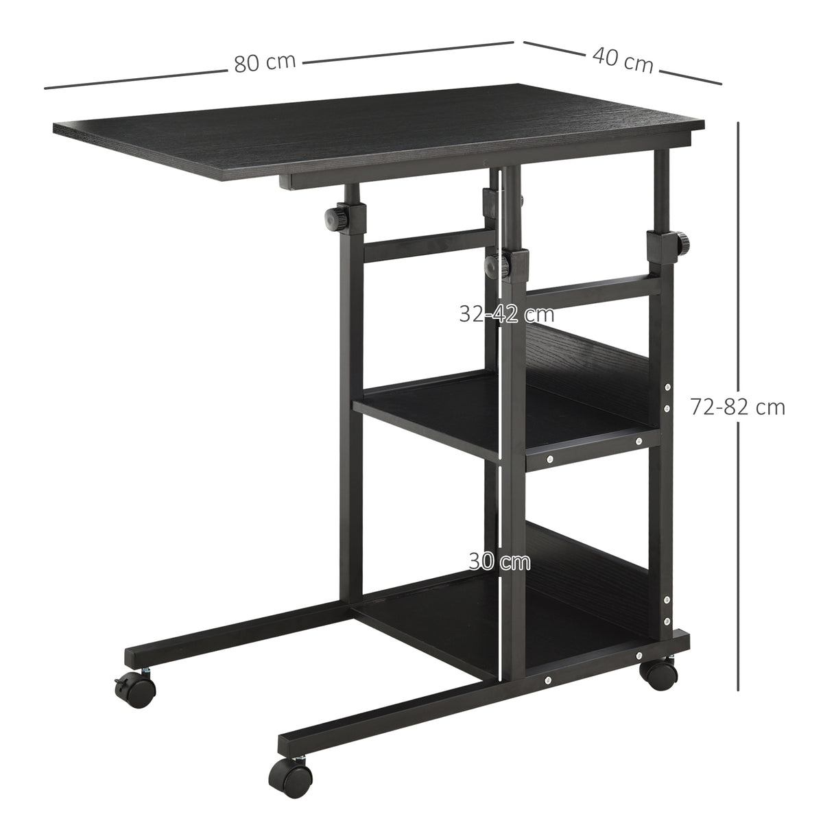 Table d'appoint Bout de canapé Table roulante Table de Lit pour Ordinateur Portable Hauteur réglable – product view 2 | SeeMyMails Marketplace