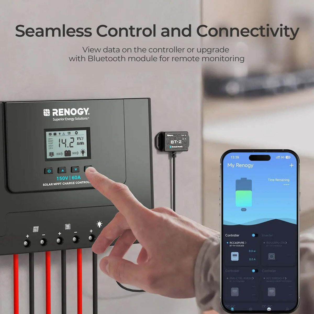 Renogy Rover Lite 60A MPPT Solar Charge Controller 12V/24V/36V/48V Auto Detect with LCD Display – product image 2 | SeeMyMails Marketplace