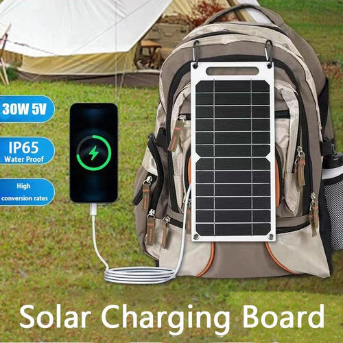30W Portable Solar Panel USB Type-C Waterproof Charging Panel for Hiking, Camping & Outdoor Use | SeeMyMails Marketplace