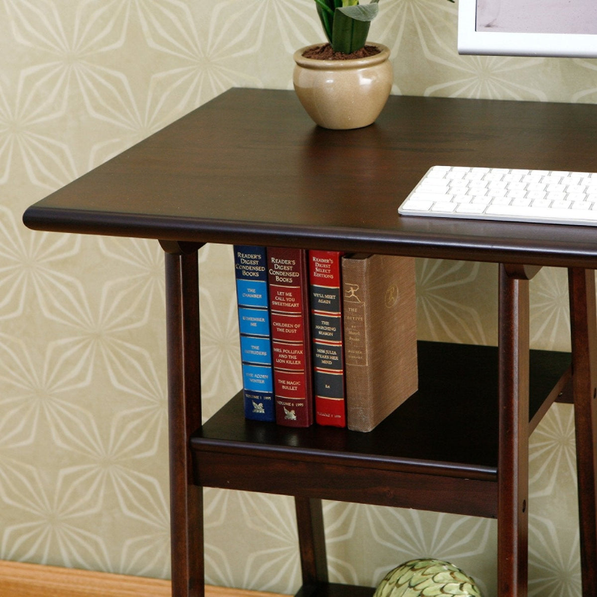 Espresso Finish Wood Home Office Laptop Computer Desk – product view 2 | SeeMyMails Marketplace