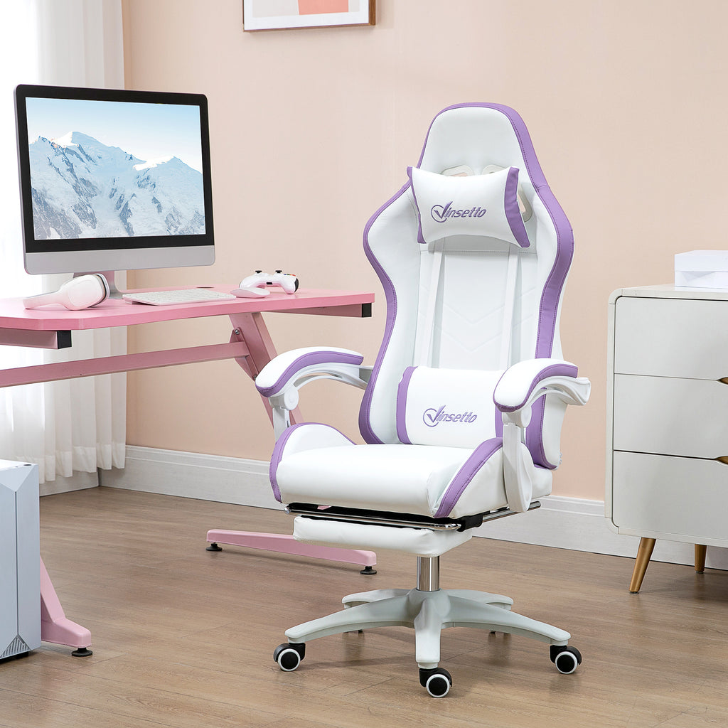 Chaise gaming fauteuil gaming ergonomique avec dossier inclinable à 135° et soutien lombaire, 65 x 6 – product view 6 | SeeMyMails Marketplace