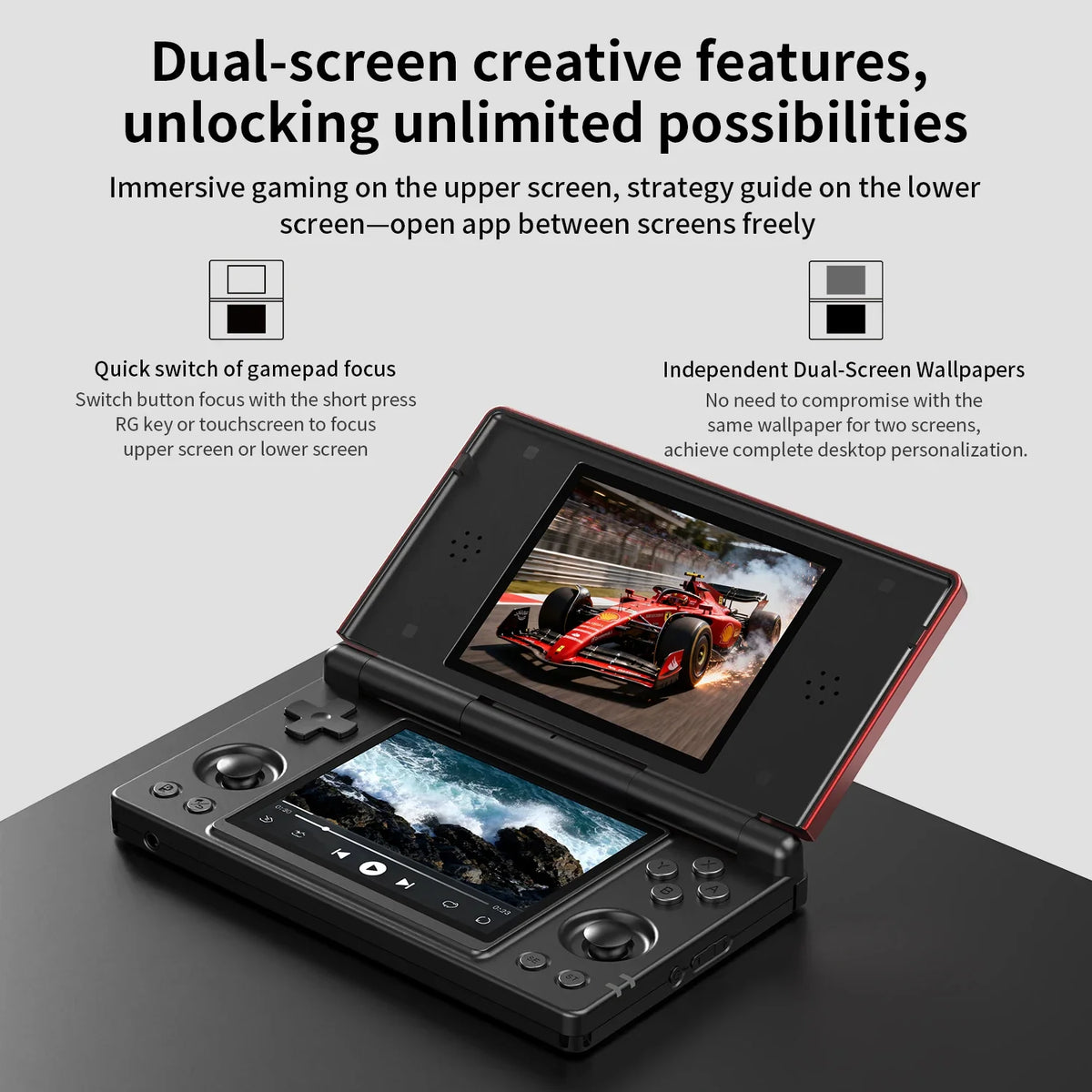 NNEOBA Dual-Screen Android Handheld Game Console (4K GAMES) | SeeMyMails Marketplace
