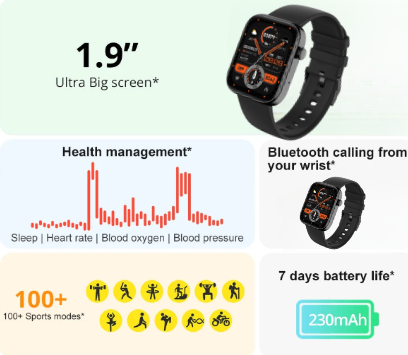 NNEOBA Voice-Activated Smartwatch for Men and Women – product image 3 | SeeMyMails Marketplace