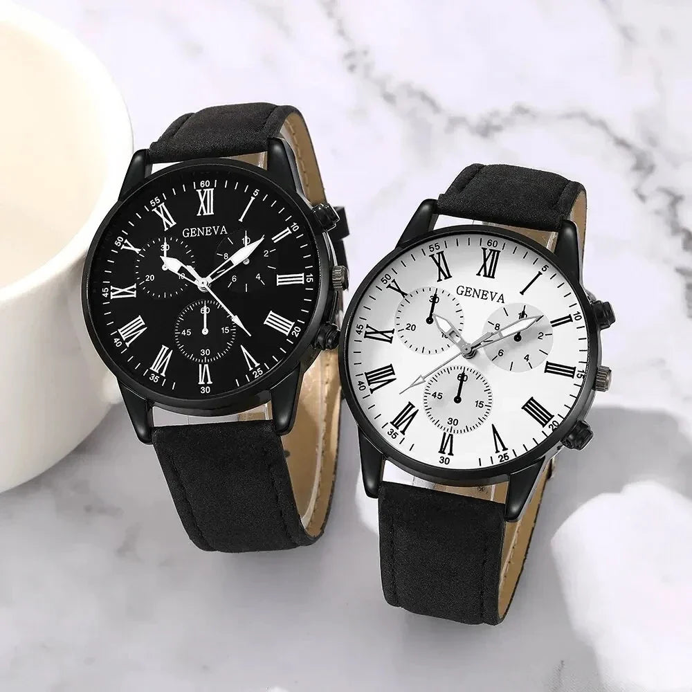 NNEOBA Couple Leather Quartz Watches Set – product image 5 | SeeMyMails Marketplace
