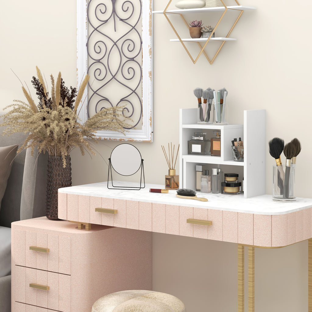 Étagère de bureau modulable, organisateur de bureau multifonctionnel, 2 pièces, MDF, blanc – product view 7 | SeeMyMails Marketplace