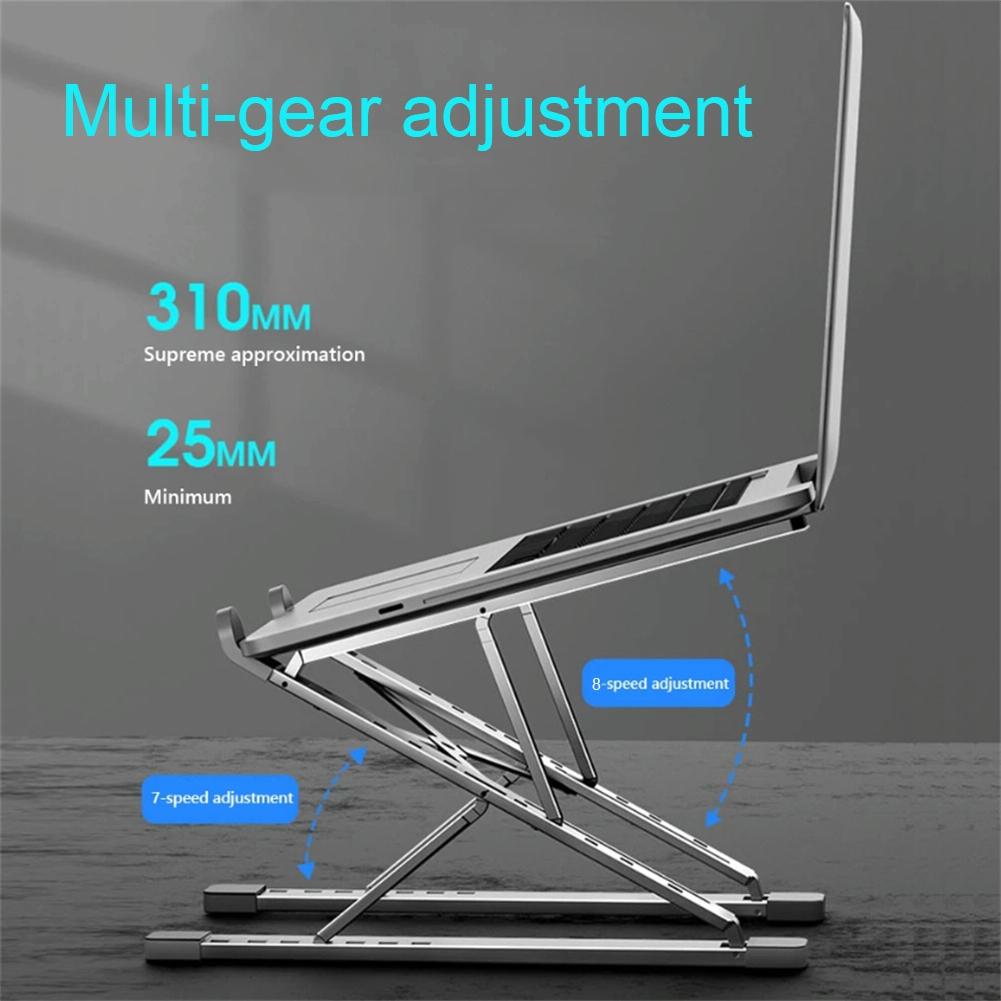 NNEIDS Foldable Aluminum Laptop Stand With Heat Dissipation | SeeMyMails Marketplace