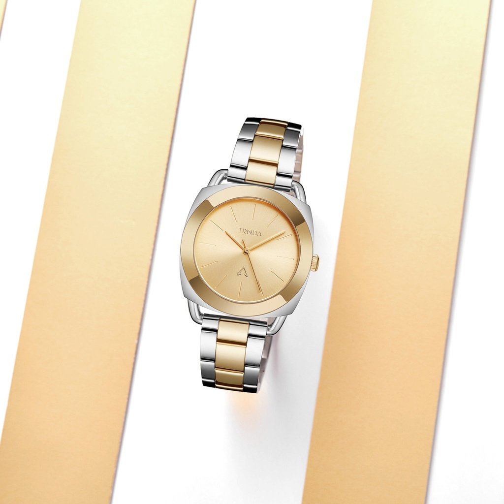 Trnda Women's Stainless Steel Watch, Silver-Gold Band | Trn-35.8 | SeeMyMails Marketplace