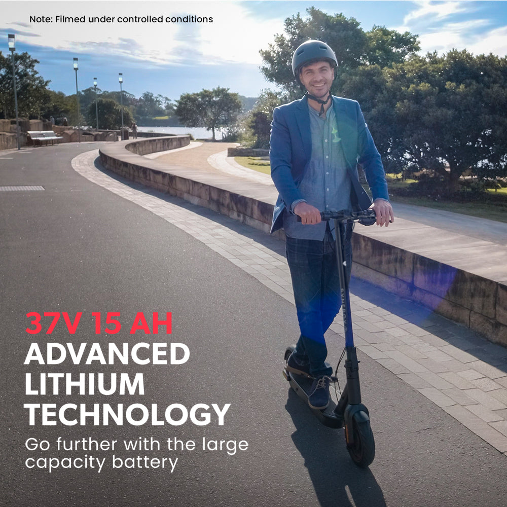 NNEMB Synergy 7 MkII Electric Scooter 500W 15Ah-Motorised eScooter for Adults-Black/Yellow – product view 3 | SeeMyMails Marketplace