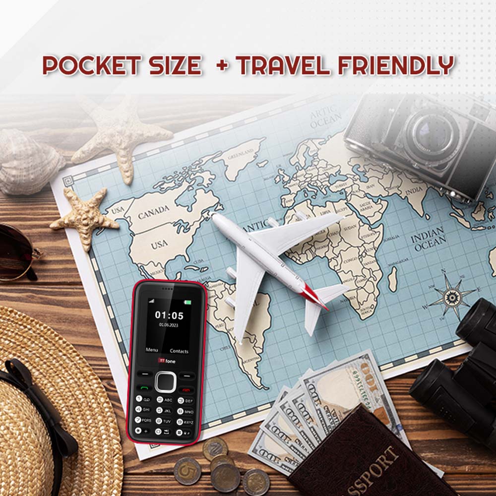 TTfone TT150 Blue Dual SIM with Mains Charger, Giffgaff Pay As You Go | SeeMyMails Marketplace