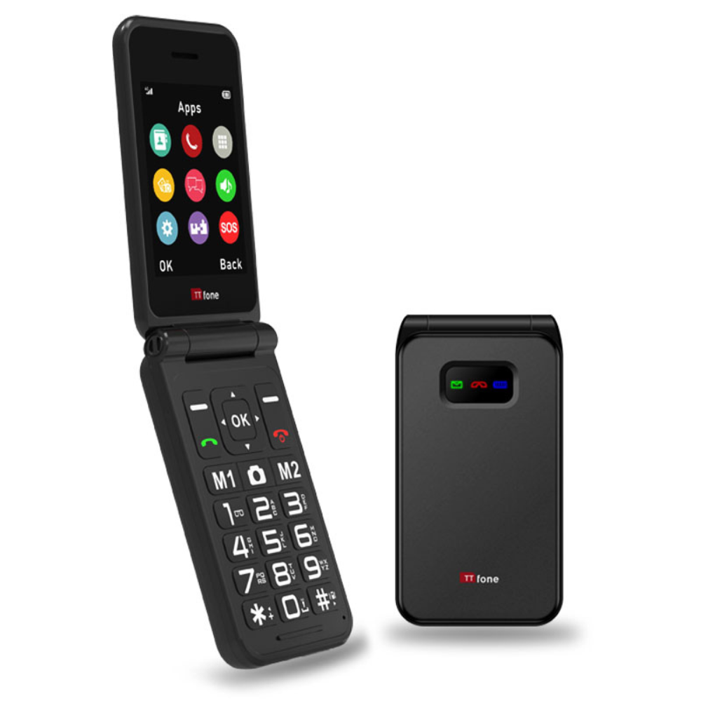 TTfone Black TT760 4G Flip 4G Mobile with USB C Cable, O2 SIM – product image 4 | SeeMyMails Marketplace