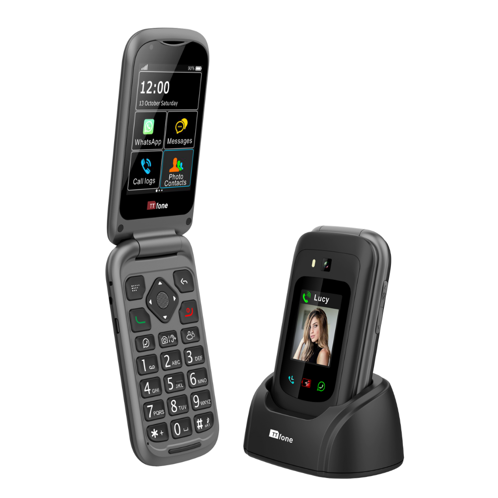 TTfone TT970 WhatsApp 4G Touchscreen Senior Big Button Flip Smartphones | SeeMyMails Marketplace