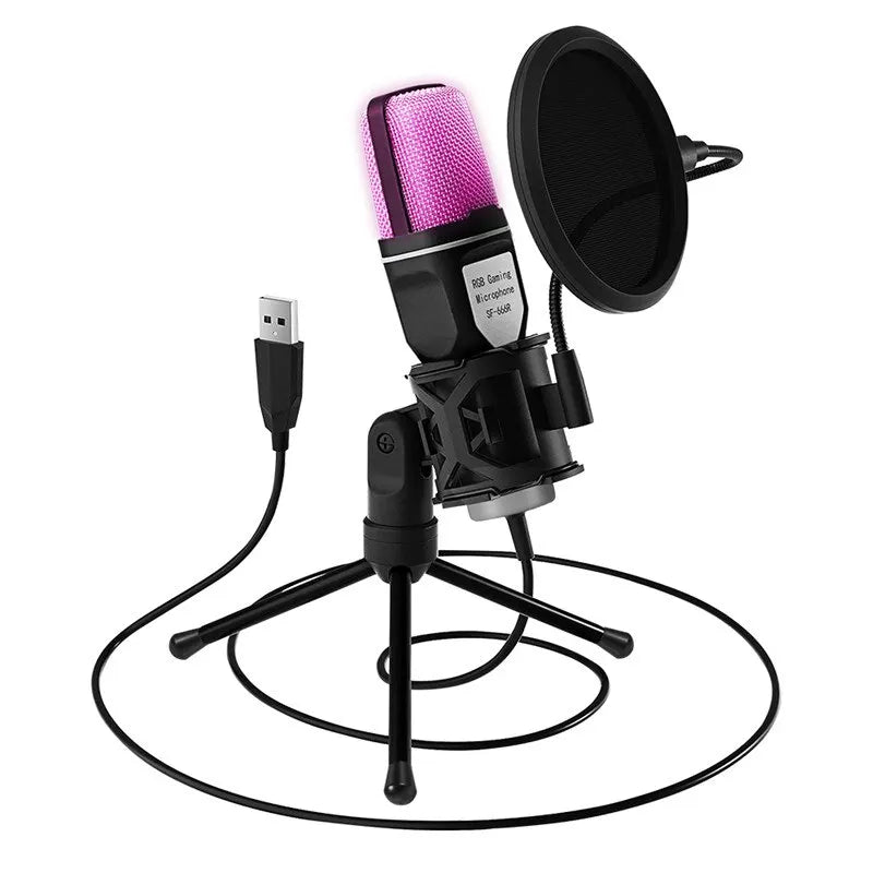 USB RGB Microphone Gaming Mic for Podcast & Streaming – product image 4 | SeeMyMails Marketplace