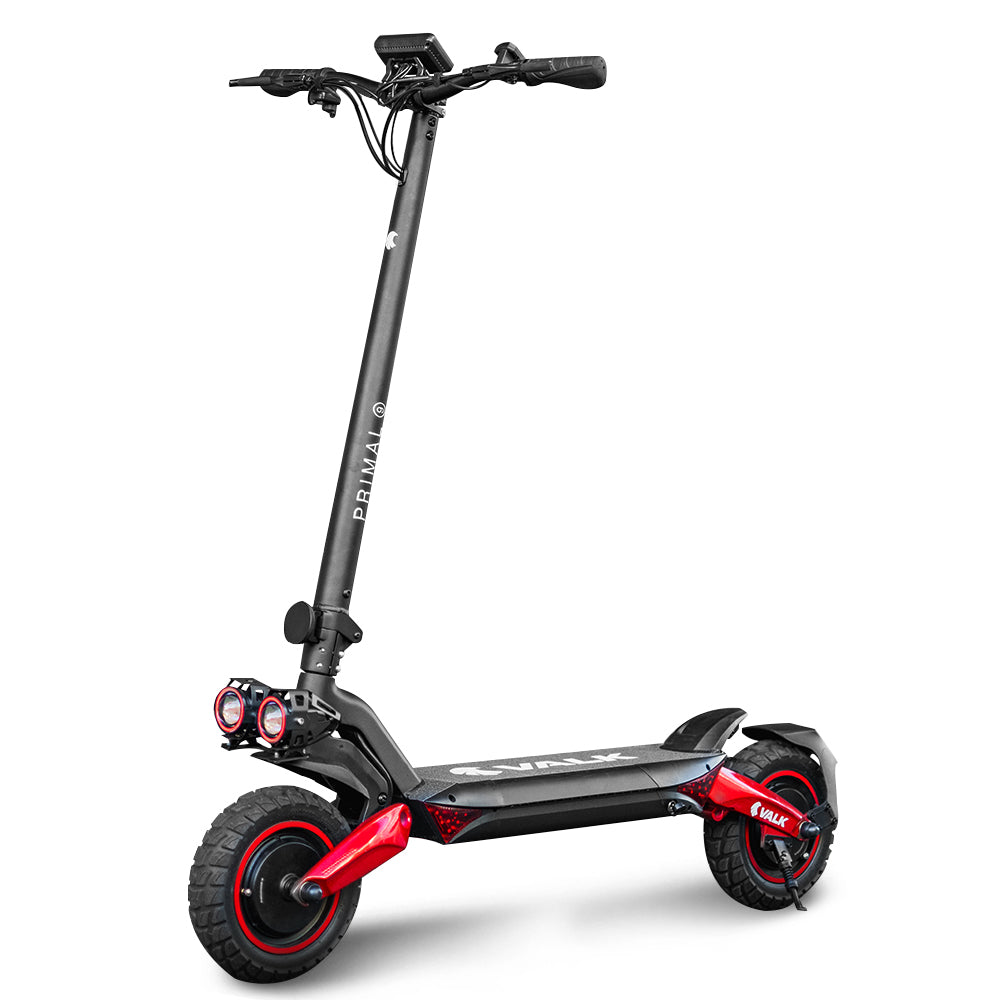 NNEDSZ VALK Primal 9 Dual Motor 1600W Extreme Hill Climbing Electric e-Scooter, Black/Red – product view 4 | SeeMyMails Marketplace