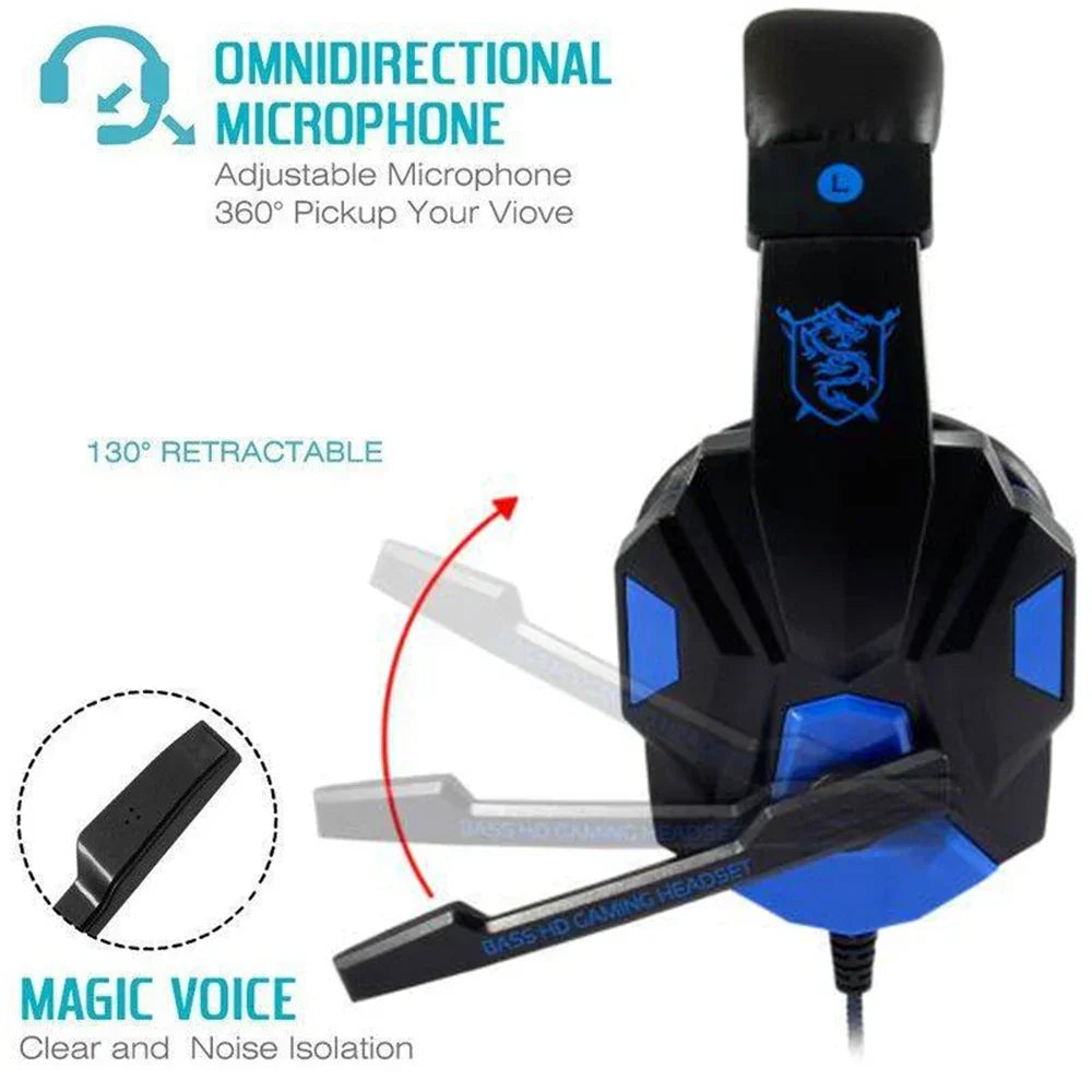 Wired Gaming Headset With Noise Cancelling Microphone – product view 3 | SeeMyMails Marketplace